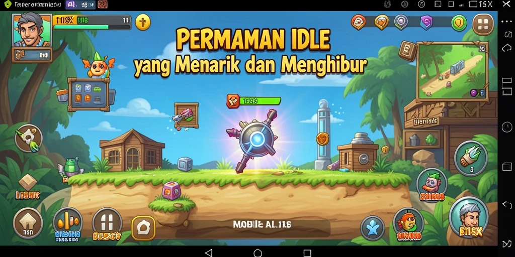 Tampilan gameplay 116X yang menghibur dan penuh warna.