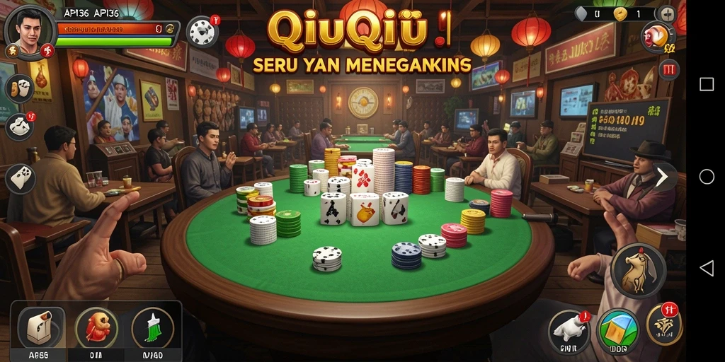 Screenshot gameplay seru dari QiuQiu API36.