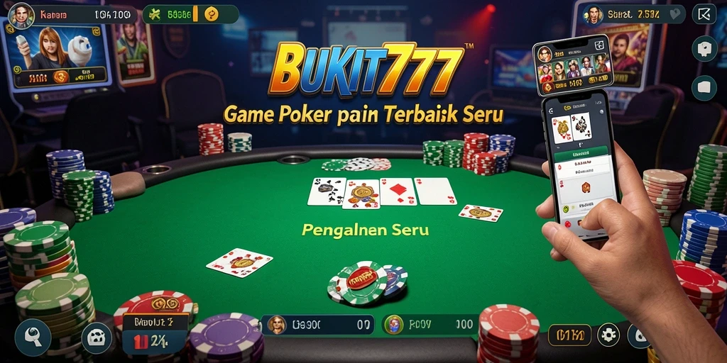 Tampilan gameplay Poker yang seru di BUKIT777.