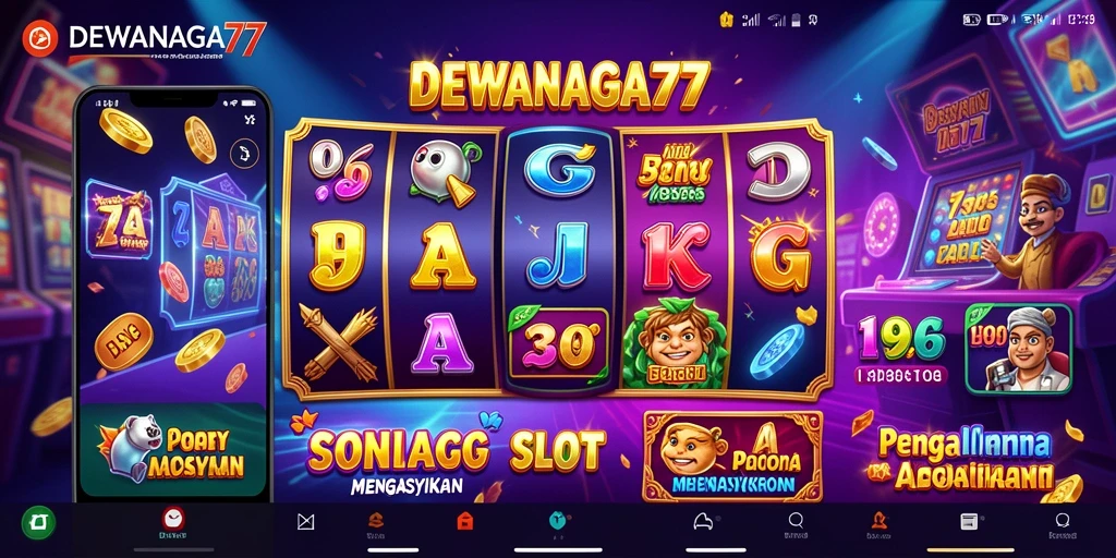 Tampilan gameplay Slot DEWANAGA77 yang seru dan menarik.