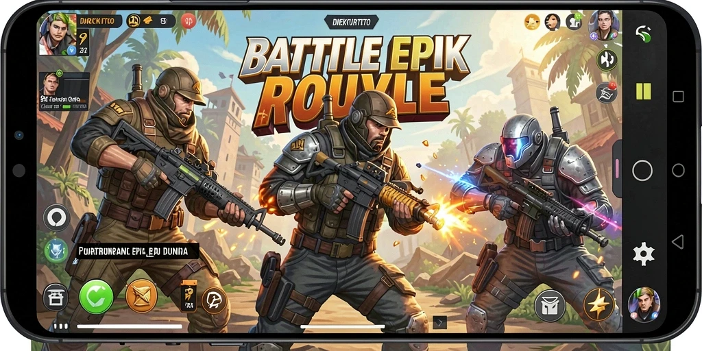 Gameplay seru dengan aksi pertarungan di battlefield