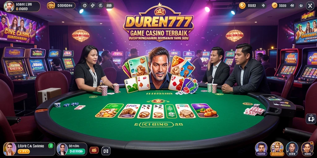 Tampilan gameplay Live Casino DUREN777 yang menegangkan dan seru.
