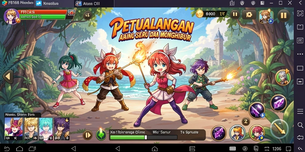 Screenshot FB168 menampilkan karakter anime dalam pertempuran epik yang mendebarkan.