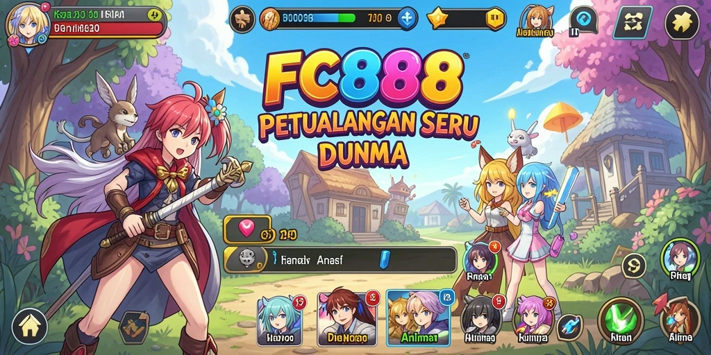 Tampilan seru gameplay FC888 dalam dunia Anime yang penuh petualangan.