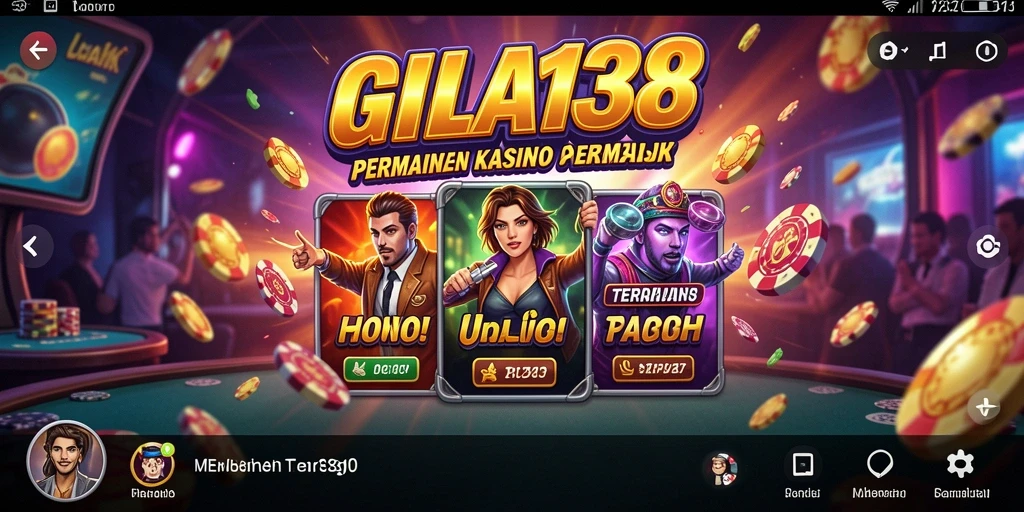 Tampilan gameplay Kasino yang seru di GILA138.