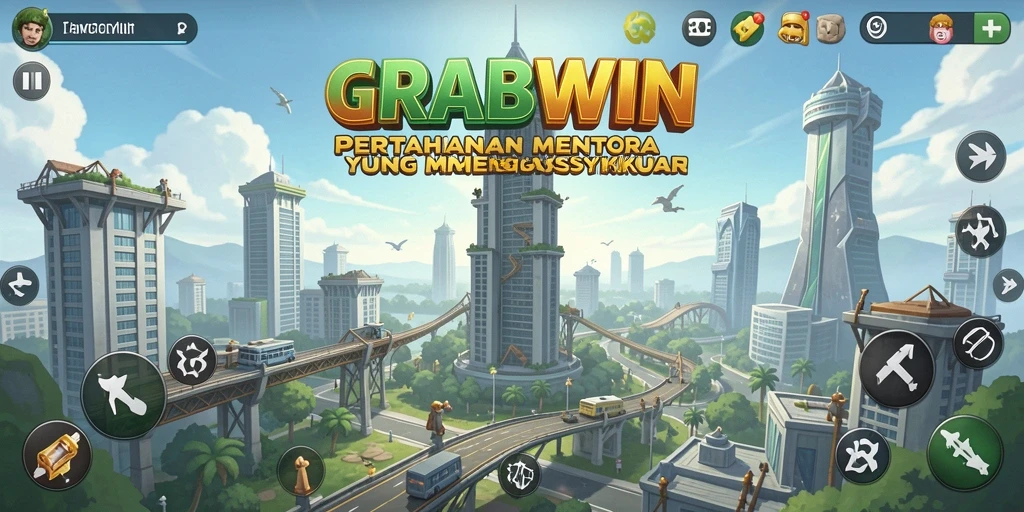 Gameplay <strong>GRABWIN</strong> yang seru dalam Tower Defense.