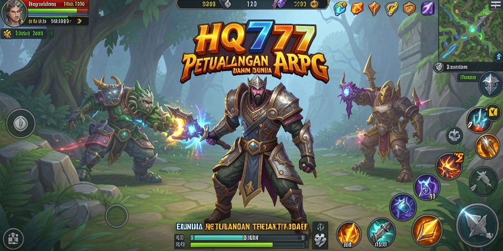 Gameplay seru HQ777 dalam petualangan ARPG yang menantang.
