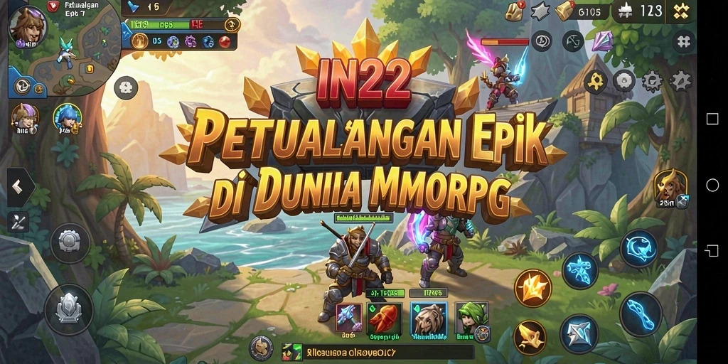 Tampilan permainan IN22 yang menakjubkan dalam dunia MMORPG.