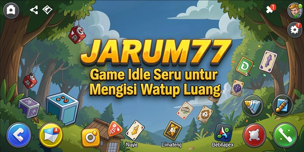 Tampilan gameplay JARUM77 yang menarik dan penuh warna.
