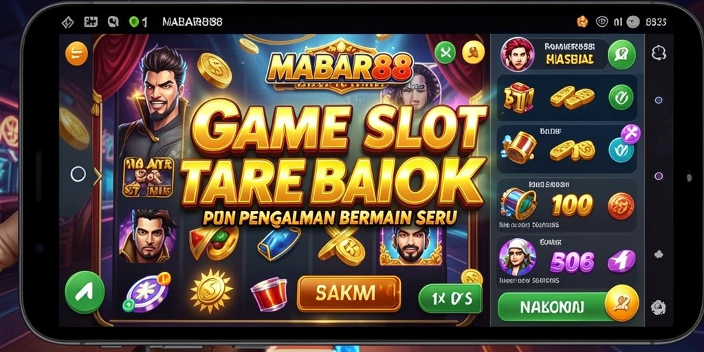 Tampilan permainan Slot MABAR88 yang menarik dan menghibur.