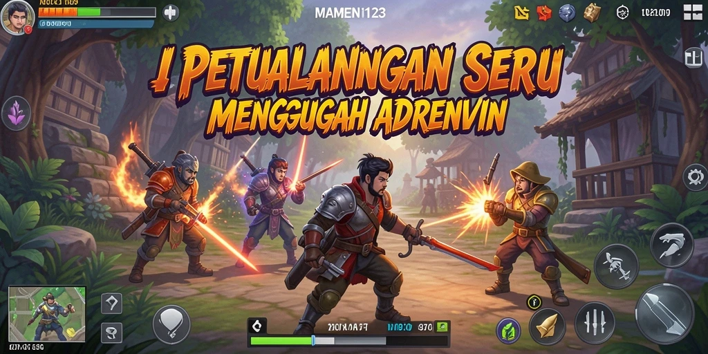 Tampilan gameplay MAMEN123 yang menegangkan dan penuh aksi.