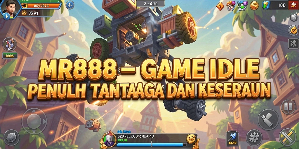 Tampilan gameplay Idle yang penuh warna dan menarik.
