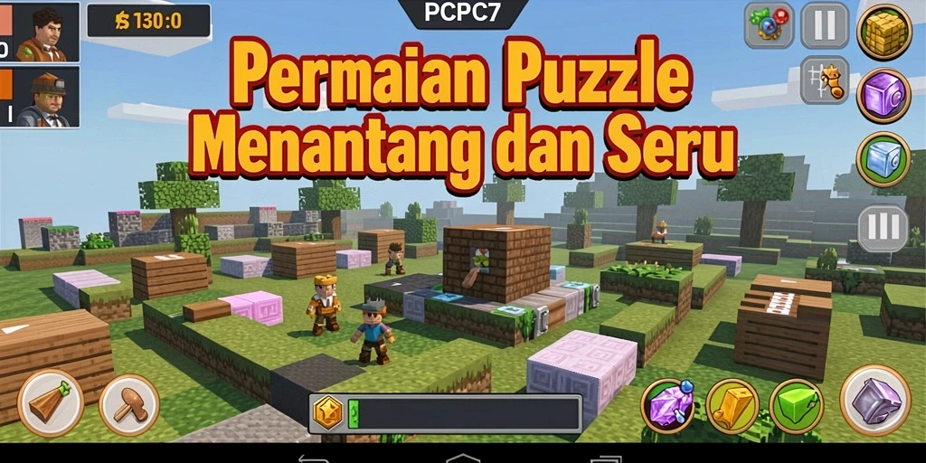 Tampilan gameplay Puzzle yang menarik dan menantang.