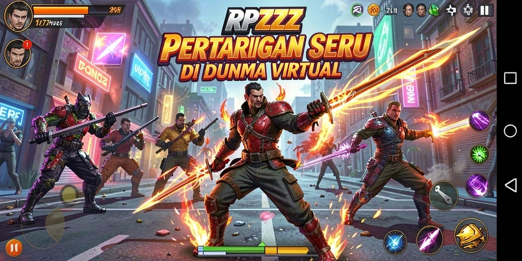 Tampilan epic dari pertandingan seru di RPZZZ.