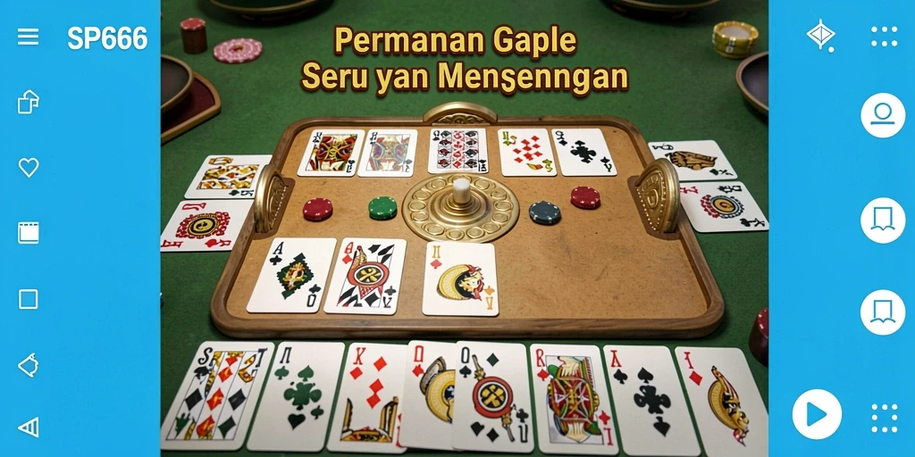 Gameplay seru SP666 dalam permainan Gaple yang menarik.