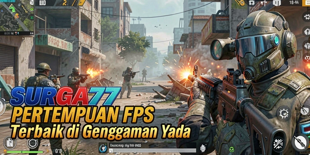 Gameplay seru SURGA77 dalam aksi tembak-menembak yang mendebarkan.
