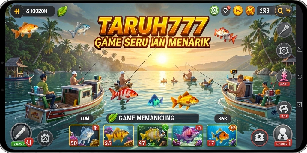 Gameplay TARUH777 menampilkan pengalaman memancing yang spektakuler.