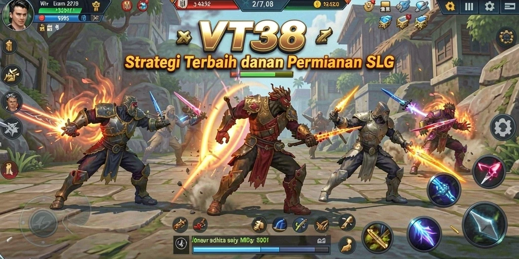Tampilan gameplay SLG yang menggugah selera dari VT38.