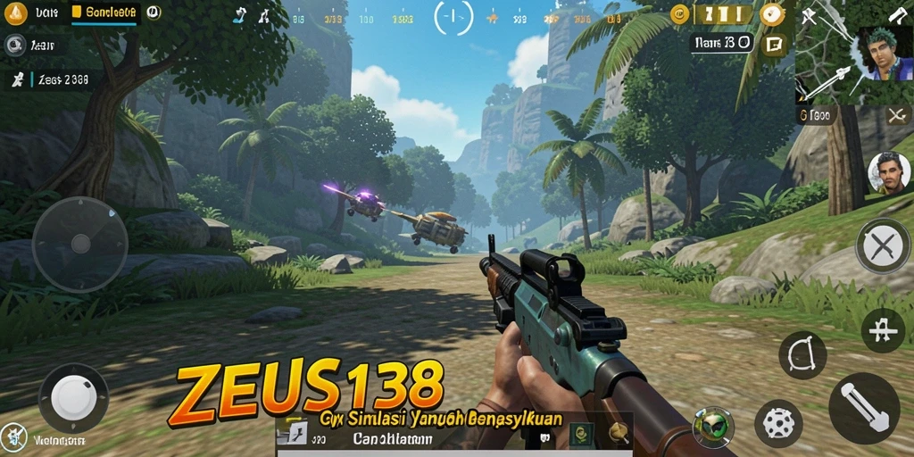 Tampilan gameplay interaktif dalam ZEUS138 yang penuh warna.